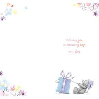 Tatty Teddy Holding Birthday Present Me to You Bear Birthday Card Extra Image 1 Preview